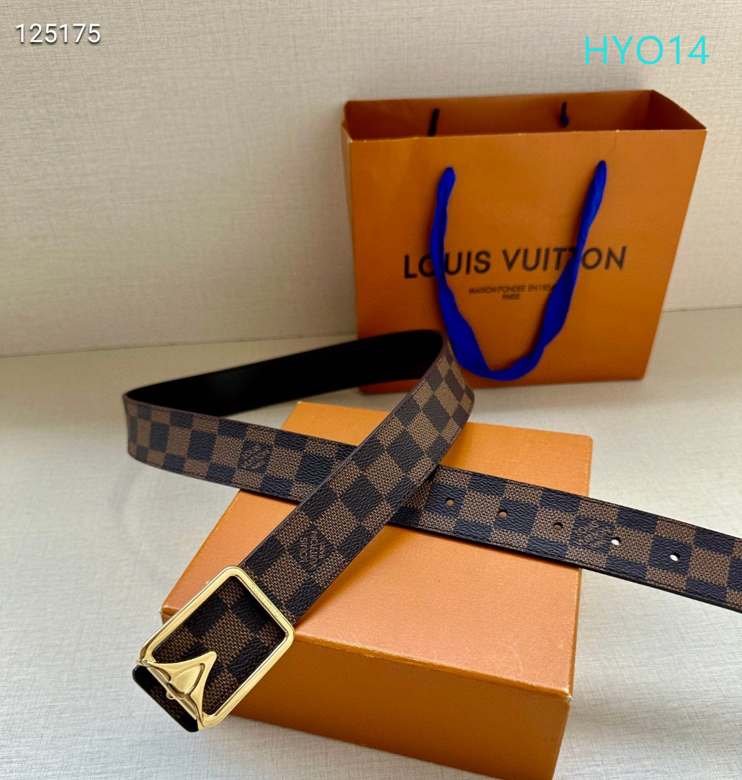 LV belt 34mmX95-125cm XH (261)