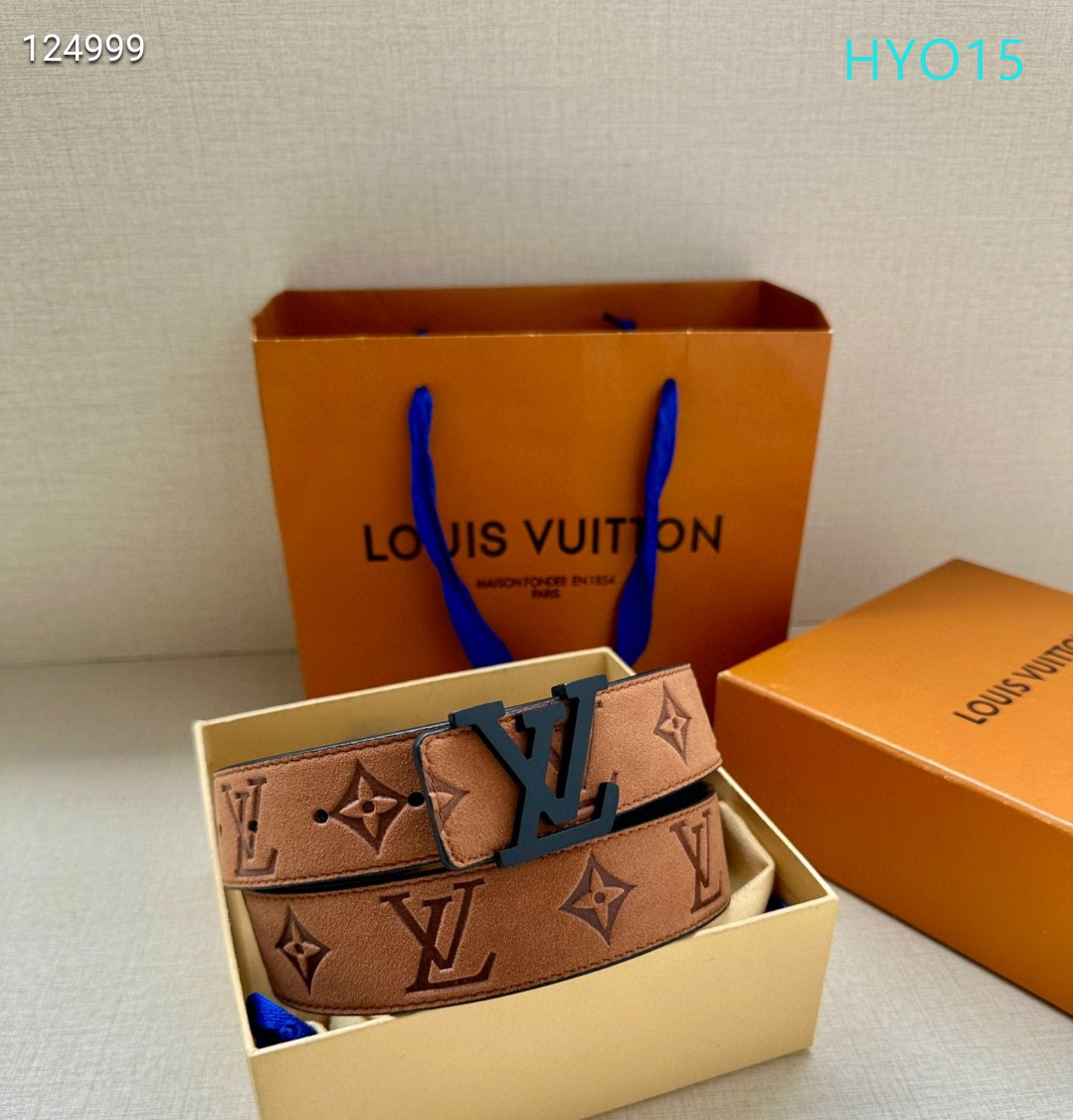 LV belt 34mmX95-125cm XH (261)