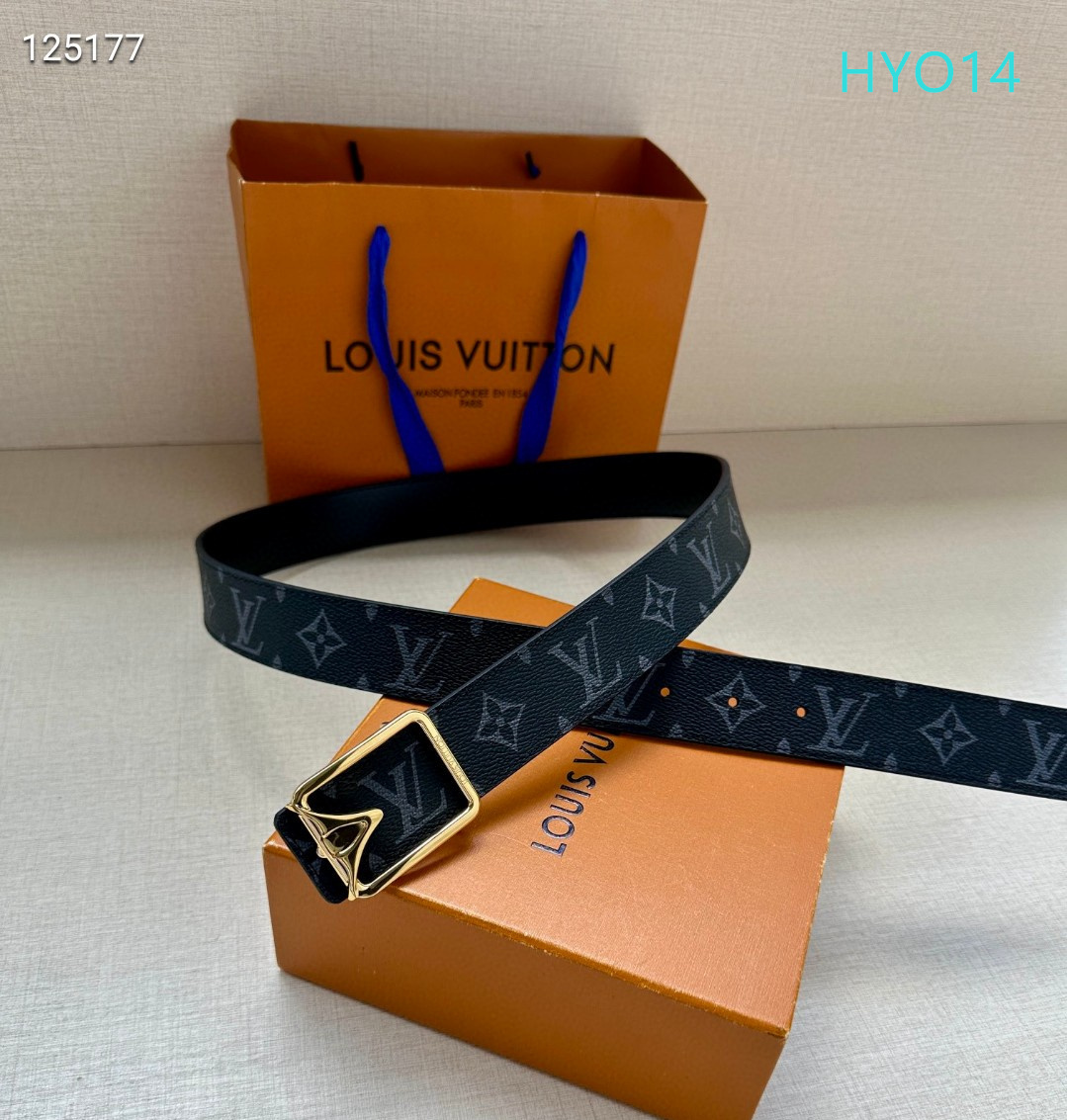 LV belt 34mmX95-125cm XH (274)