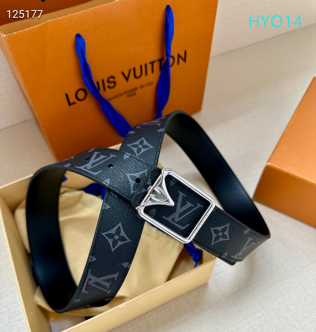 LV belt 34mmX95-125cm XH (279)