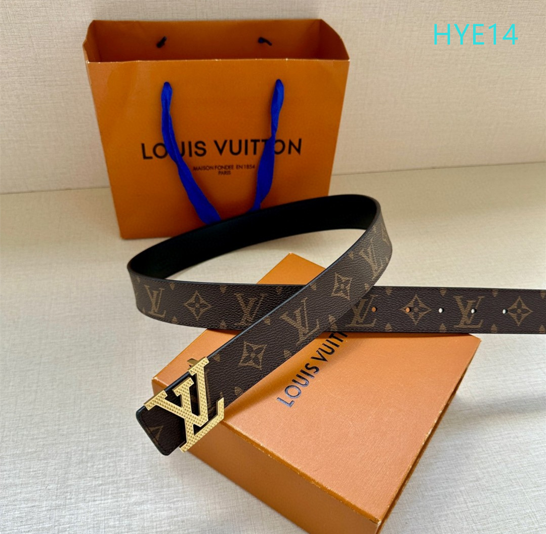 LV belt 34mmX95-125cm XH (292)