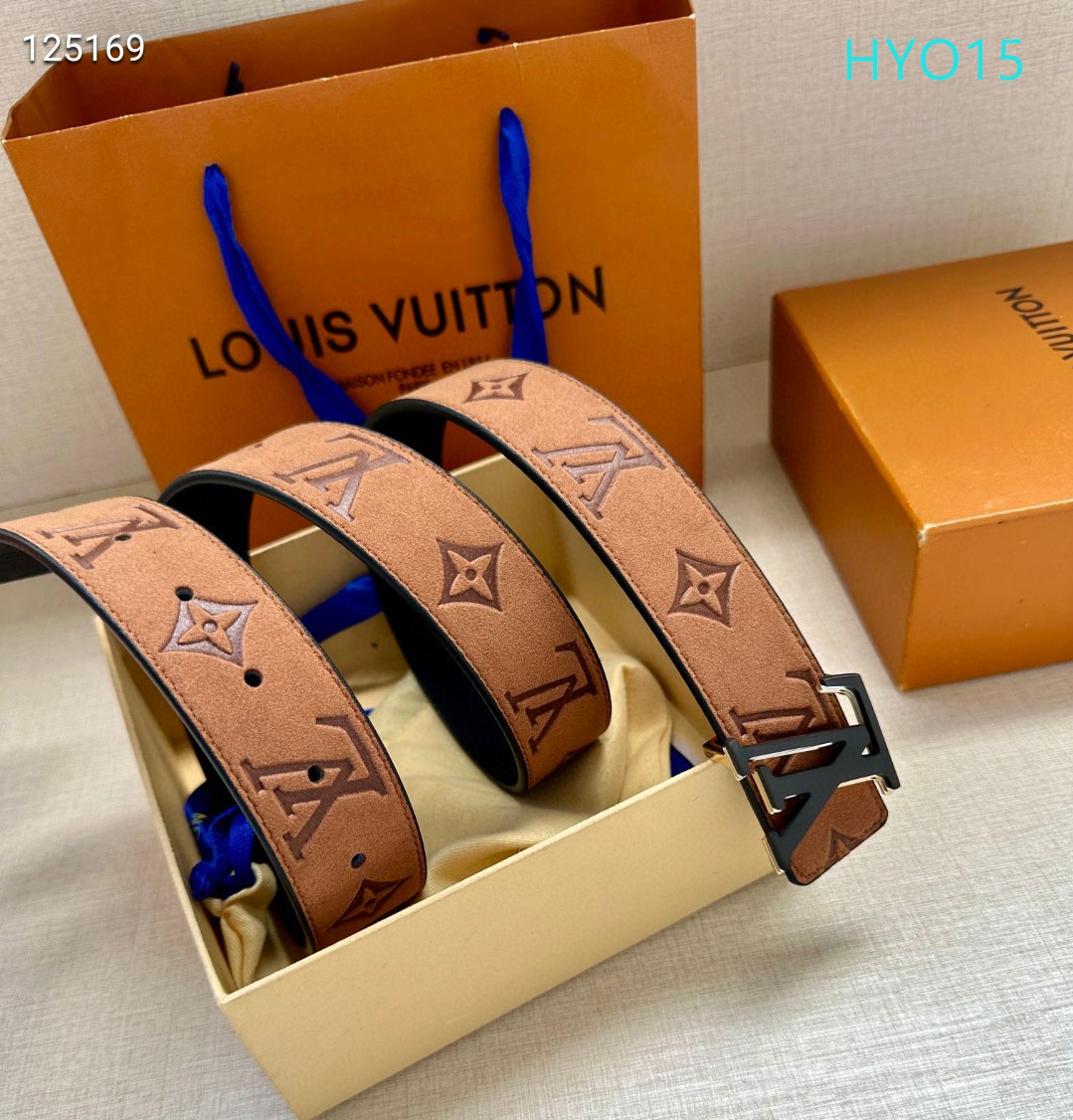 LV belt 34mmX95-125cm XH (300)