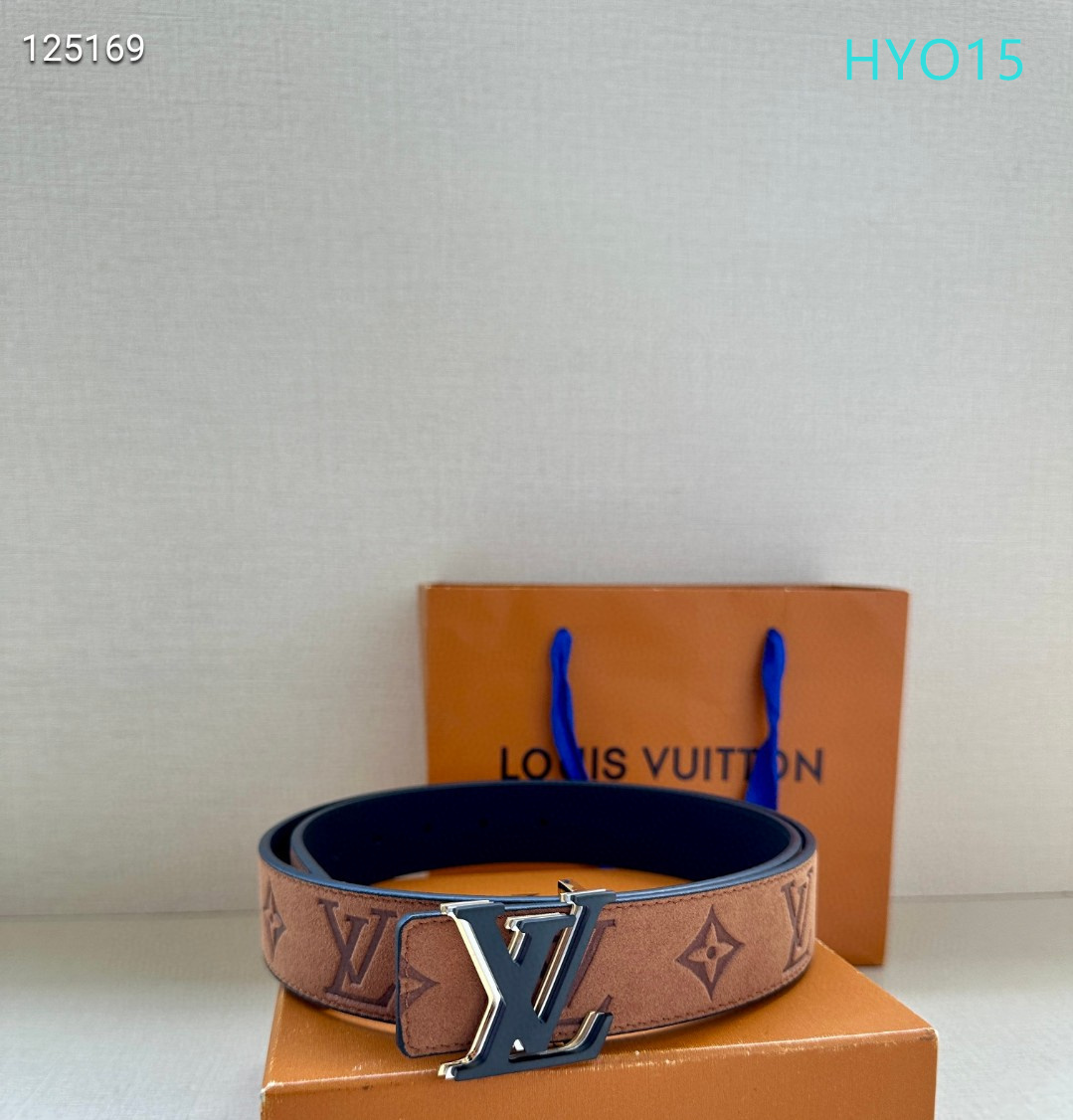 LV belt 34mmX95-125cm XH (301)
