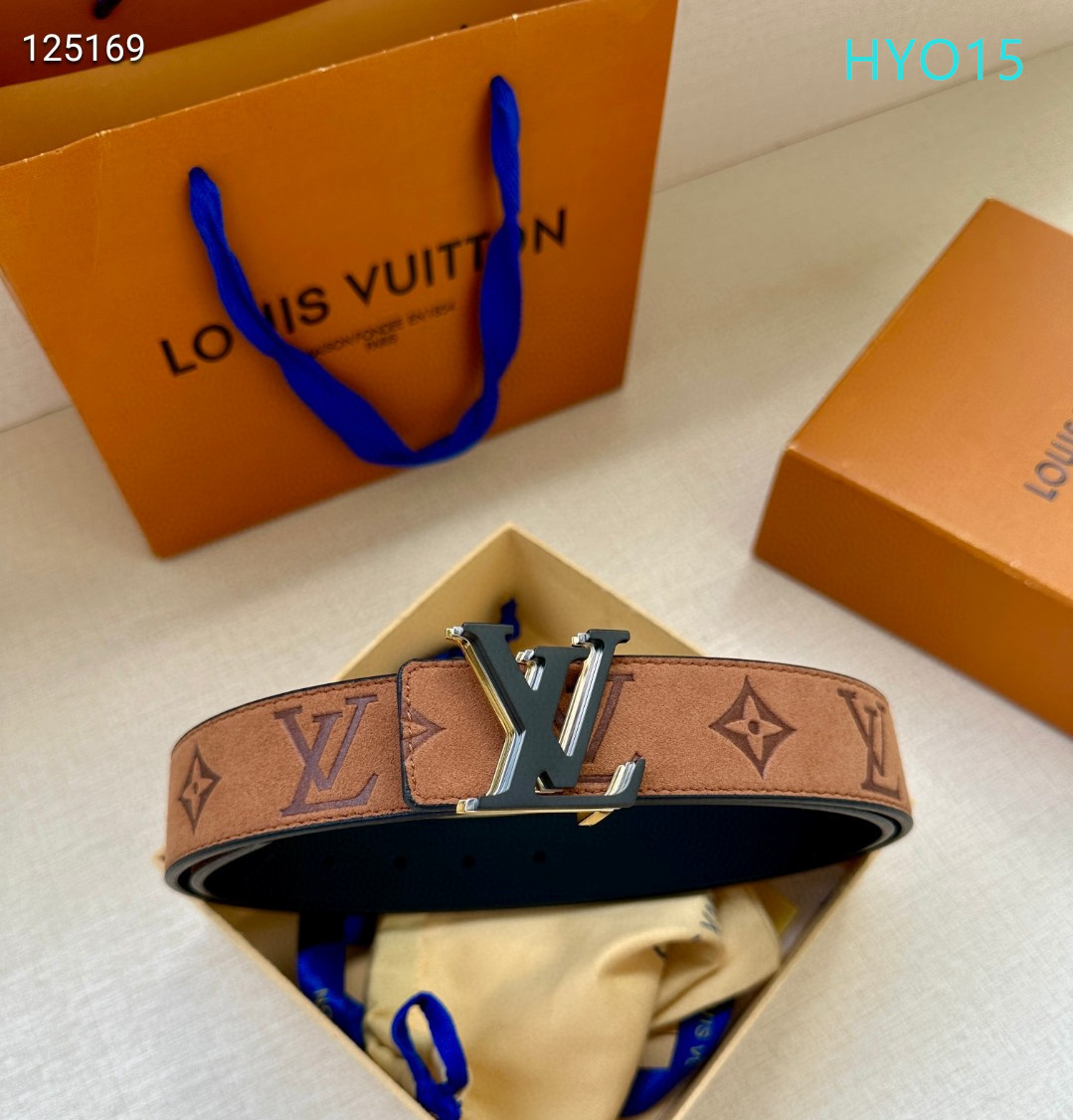 LV belt 34mmX95-125cm XH (302)