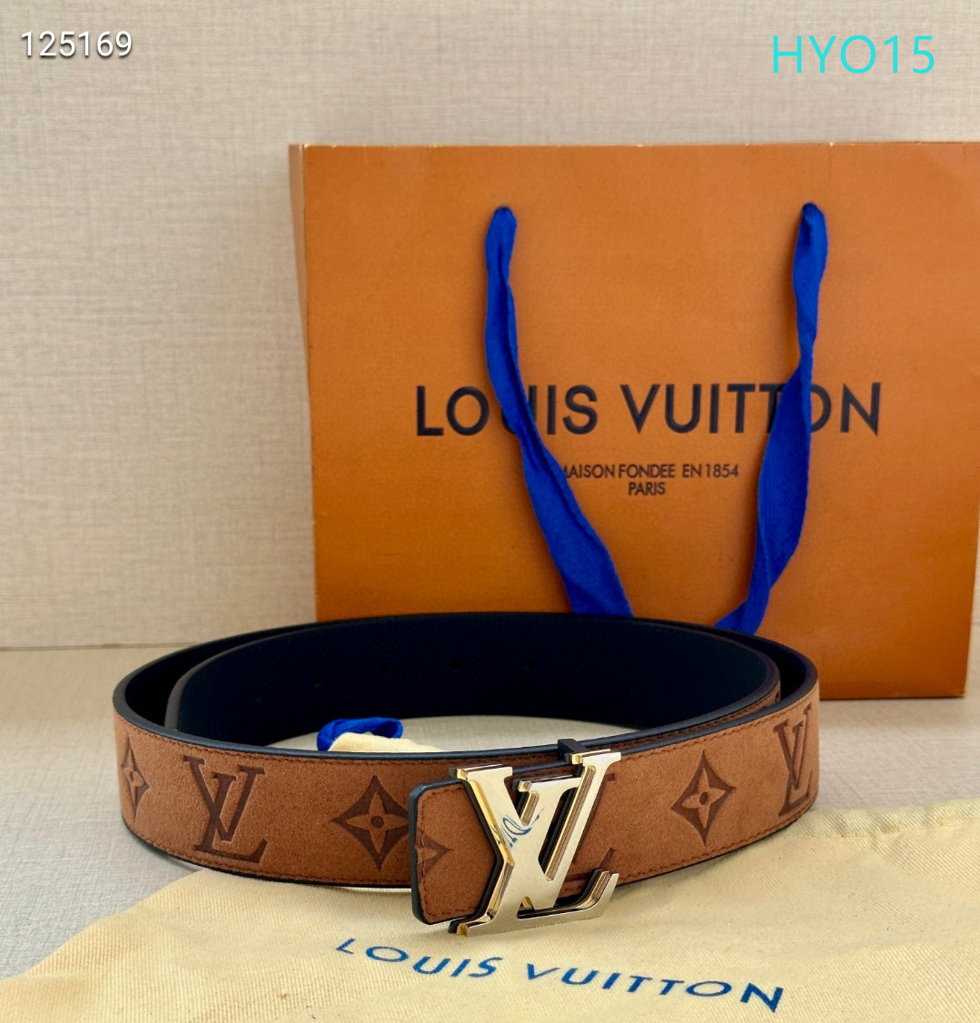 LV belt 34mmX95-125cm XH (304)
