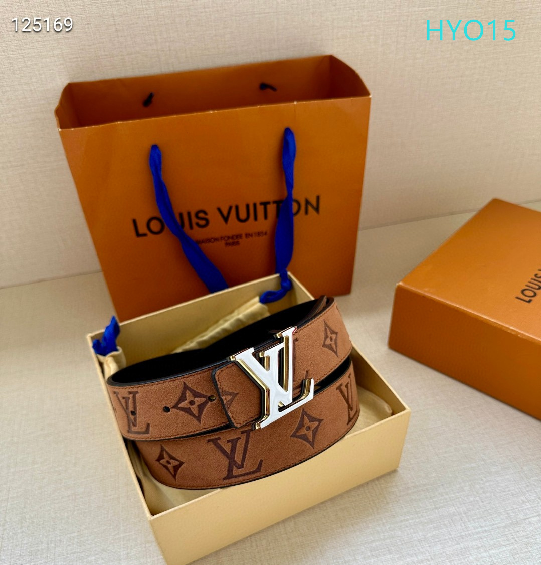LV belt 34mmX95-125cm XH (305)