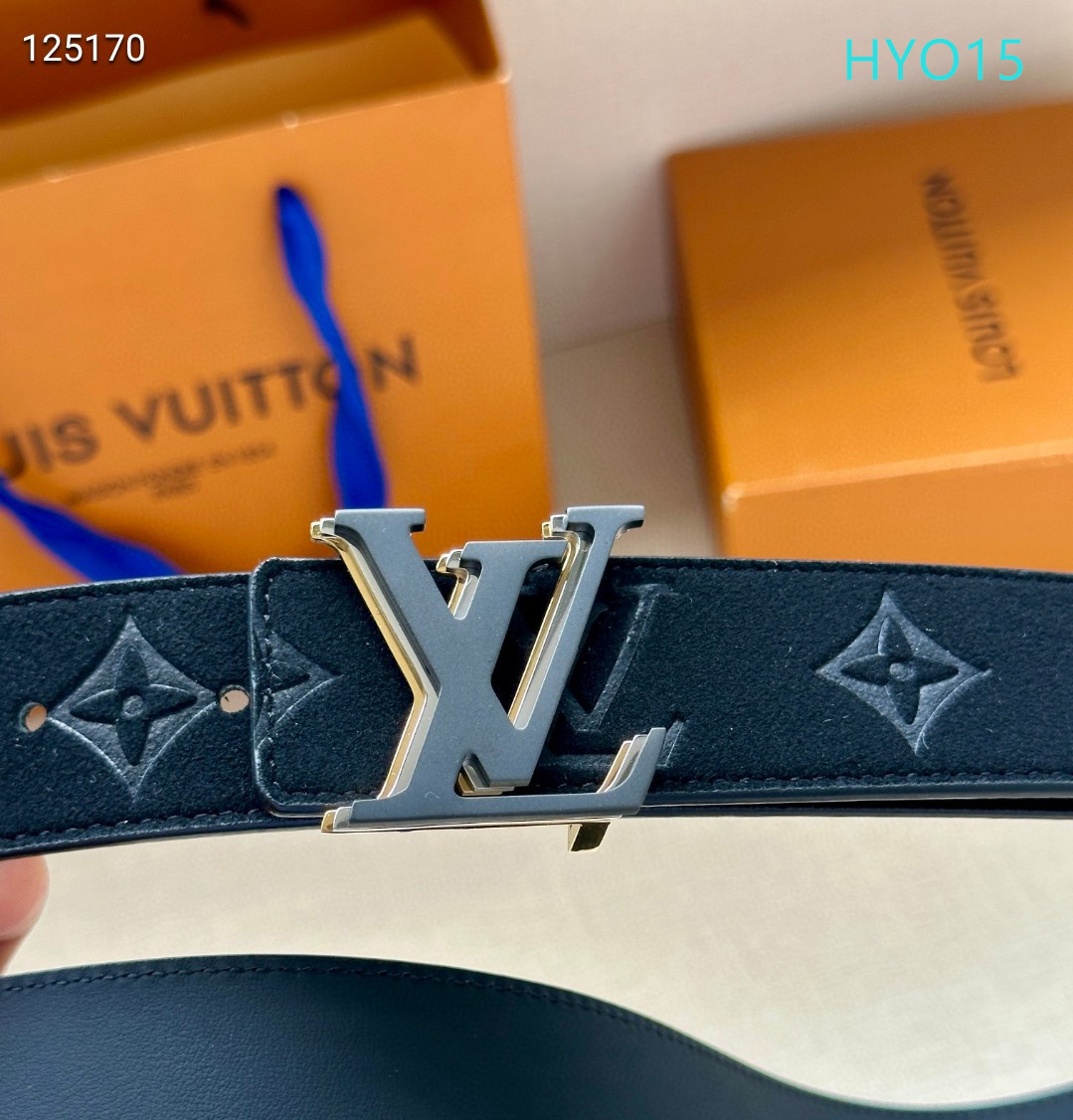 LV belt 34mmX95-125cm XH (307)