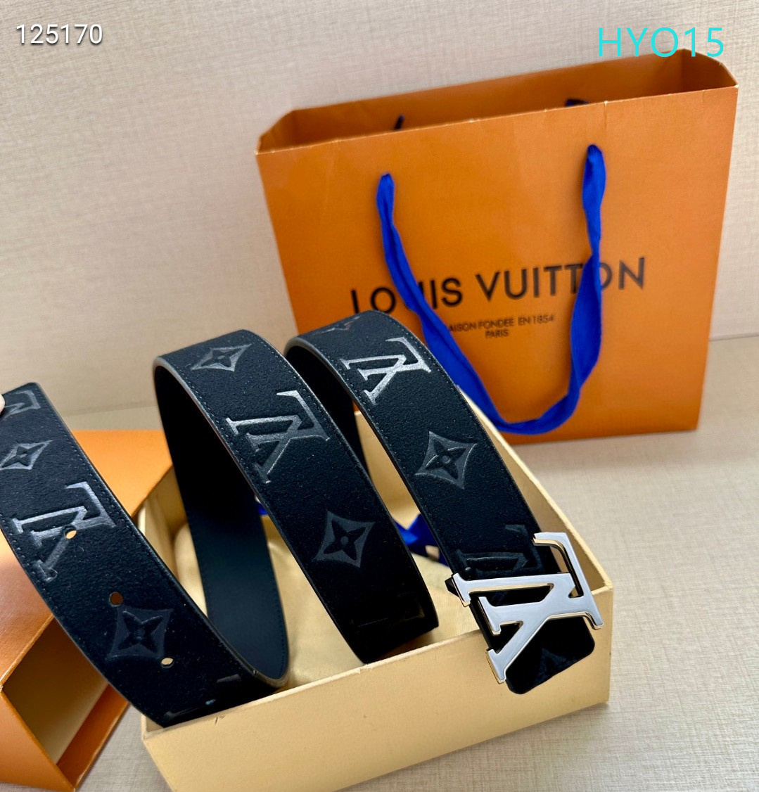 LV belt 34mmX95-125cm XH (311)