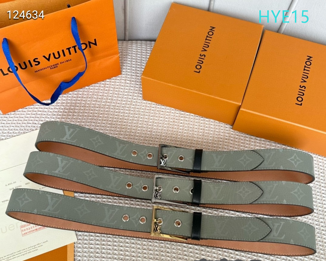 LV belt 34mmX95-125cm XH (56)