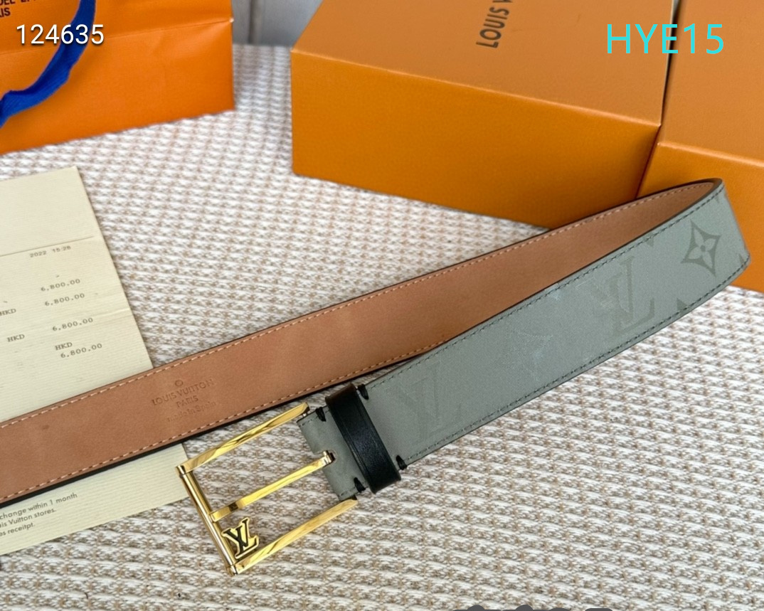 LV belt 34mmX95-125cm XH (60)