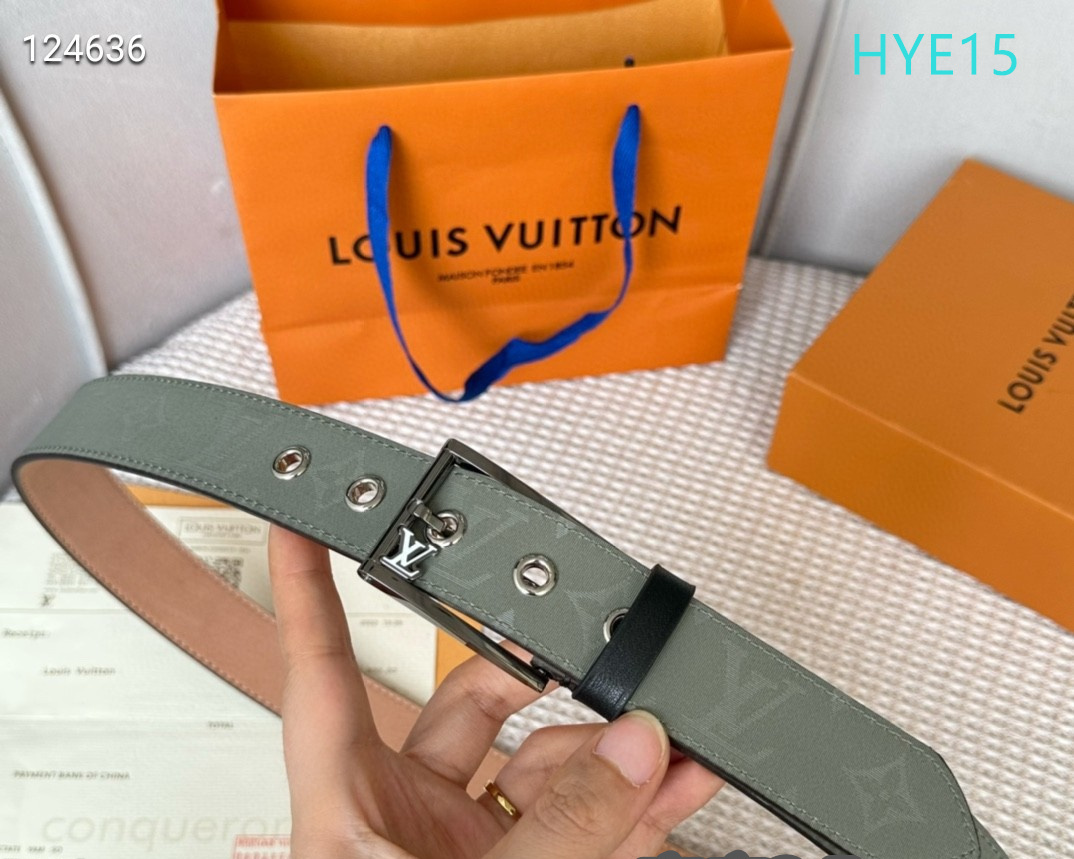 LV belt 34mmX95-125cm XH (66)