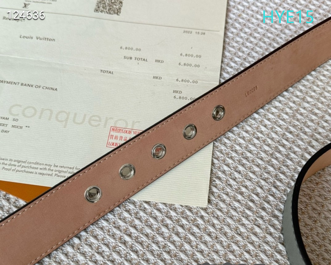 LV belt 34mmX95-125cm XH (71)