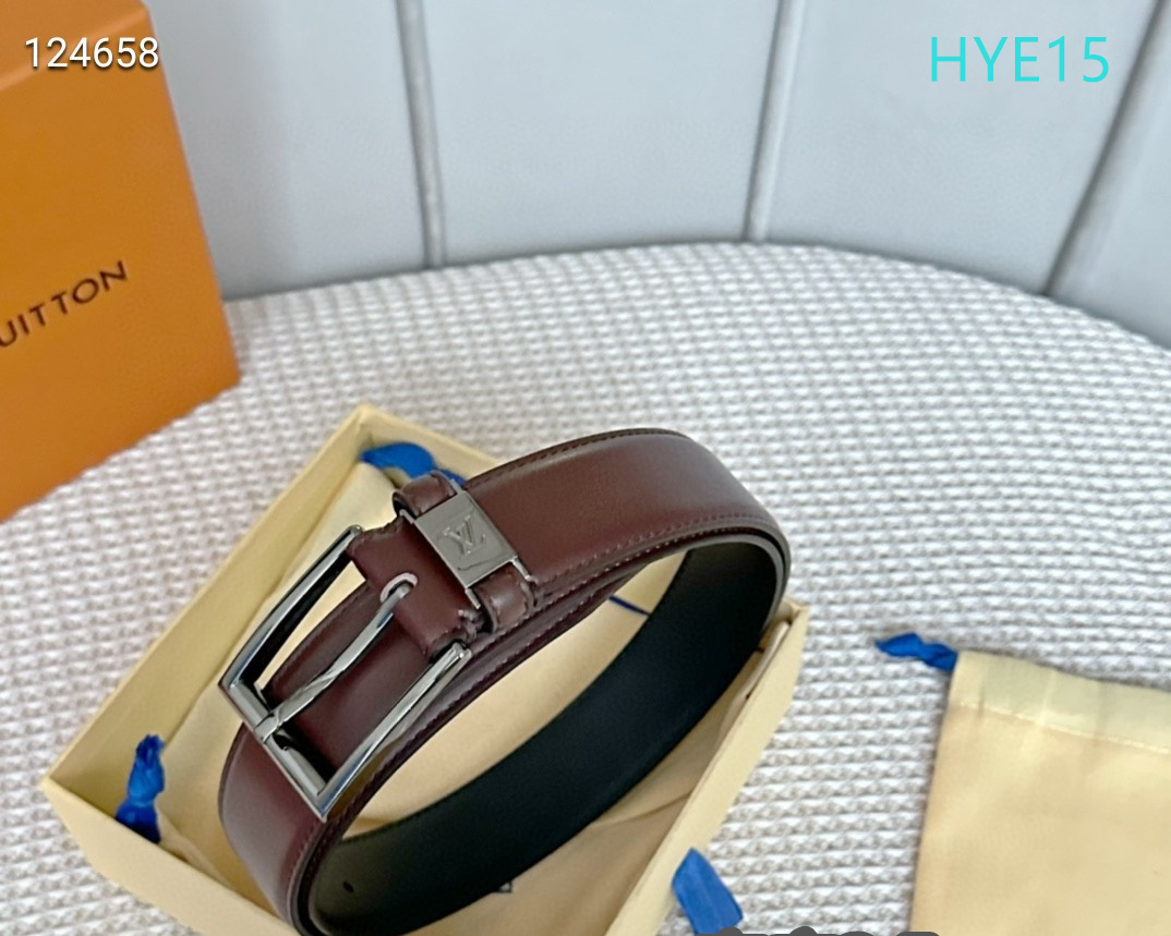 LV belt 34mmX95-125cm XH (77)
