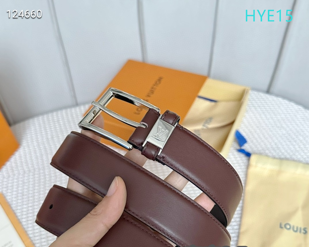 LV belt 34mmX95-125cm XH (90)