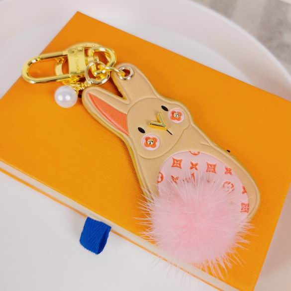 LV keyring 水貂毛兔子 (2)