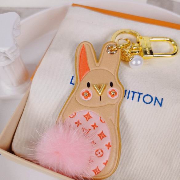 LV keyring 水貂毛兔子 (3)