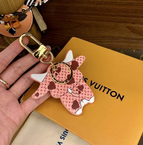 LV keyring 红色小牛 (4)