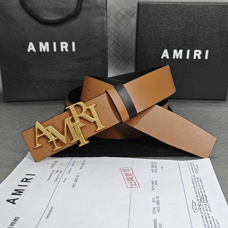 Amiri belt 38mmX90-125cm lb (33)