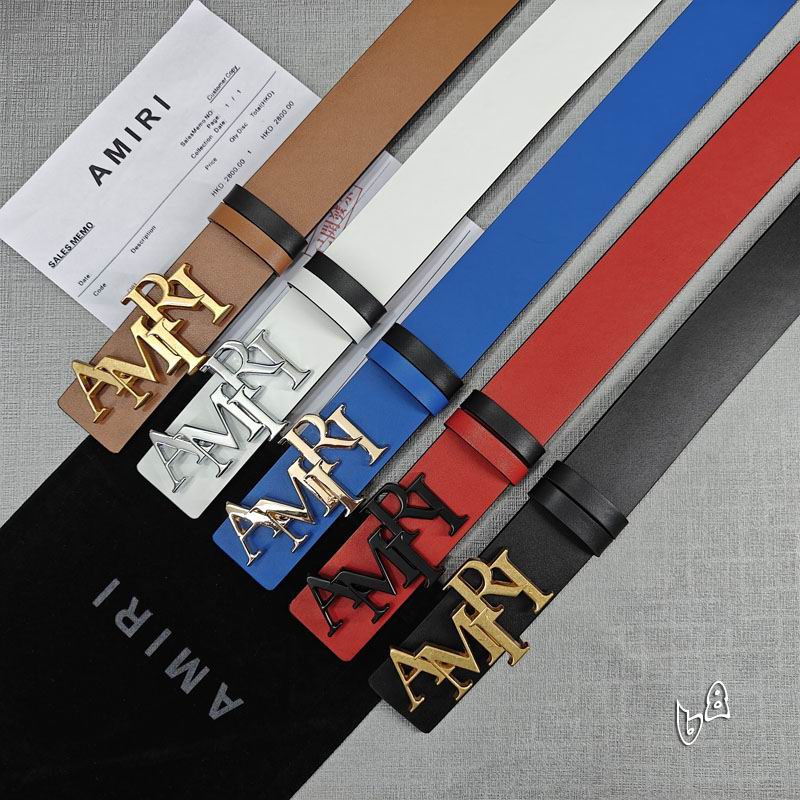Amiri belt 38mmX90-125cm lb (34)