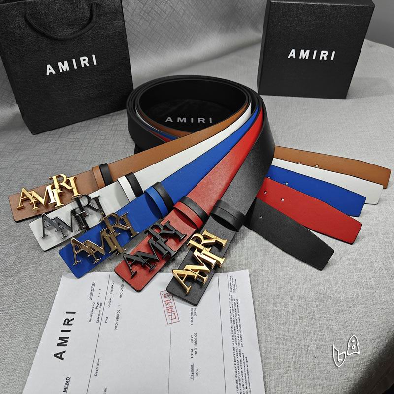 Amiri belt 38mmX90-125cm lb (35)