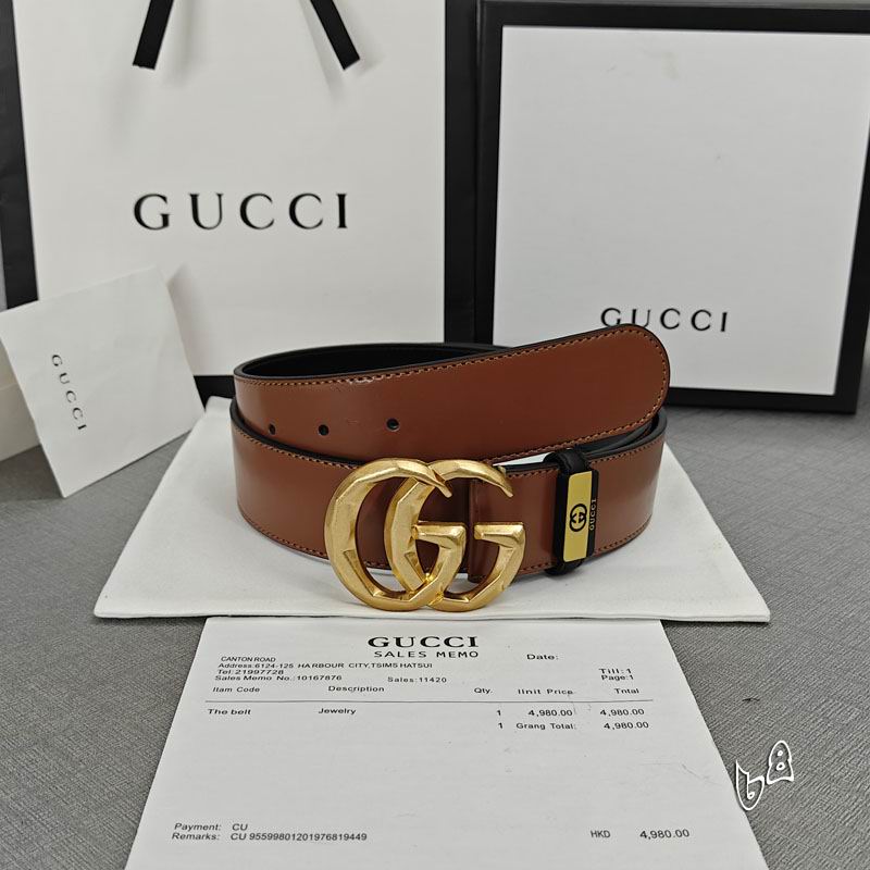 Gucci belt 38mmX90-125cm lb (15)