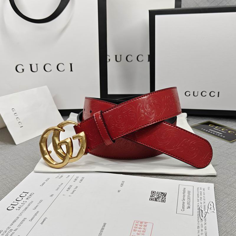 Gucci belt 38mmX90-125cm lb (23)