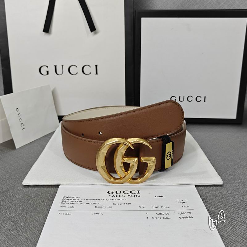 Gucci belt 38mmX90-125cm lb (26)