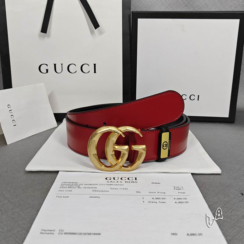 Gucci belt 38mmX90-125cm lb (3)