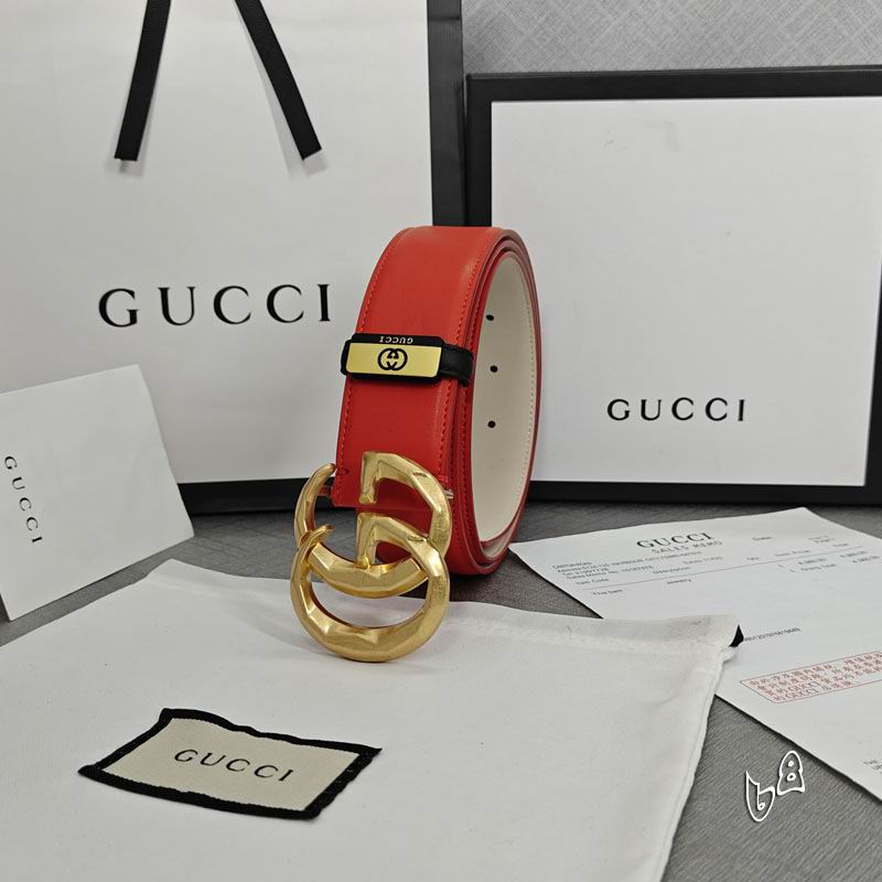 Gucci belt 38mmX90-125cm lb (31)