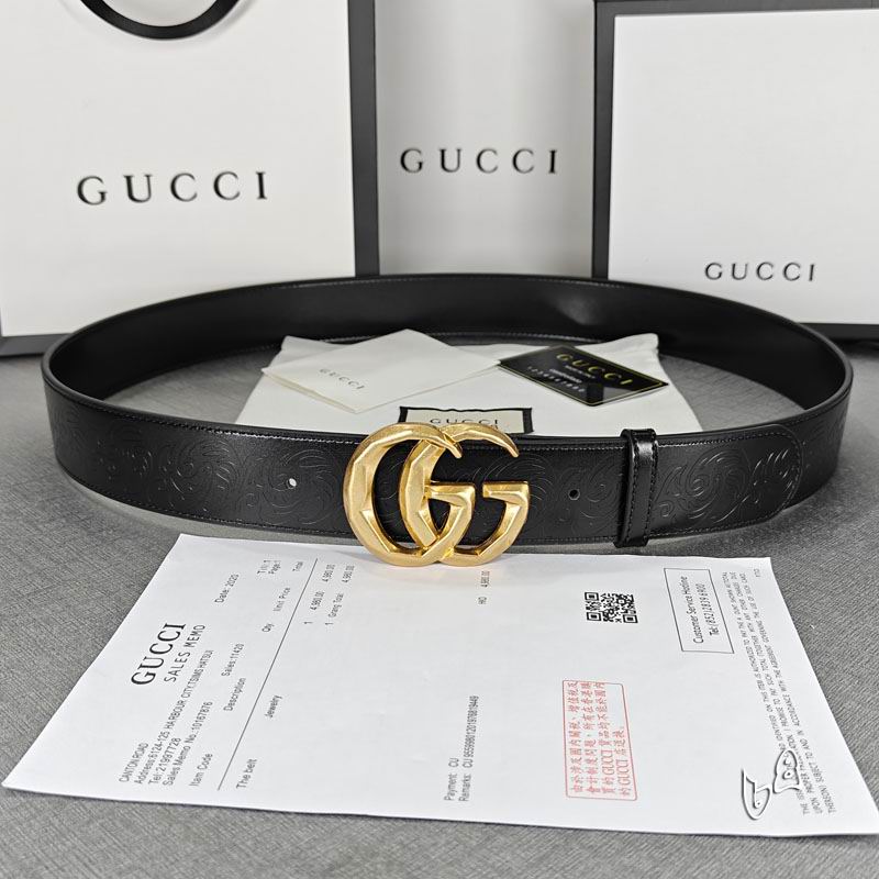 Gucci belt 38mmX90-125cm lb (33)