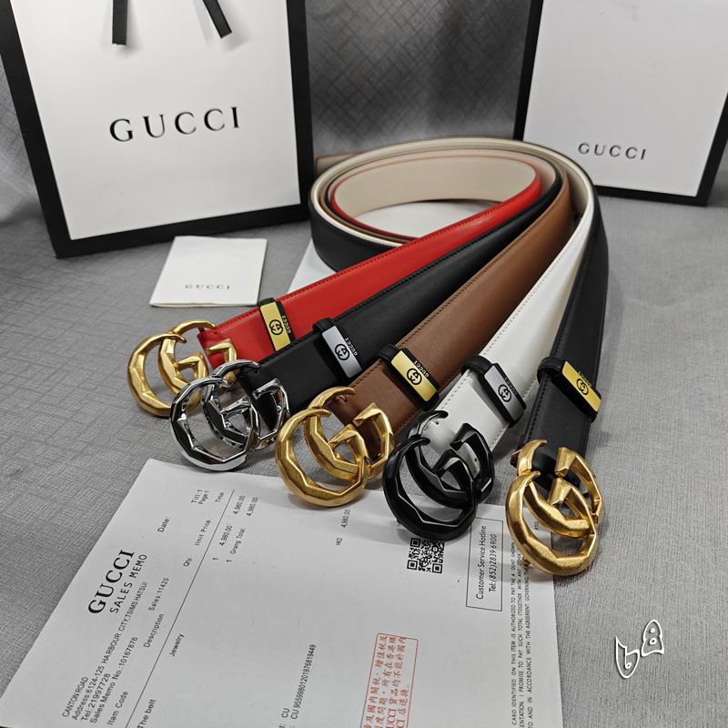 Gucci belt 38mmX90-125cm lb (34)