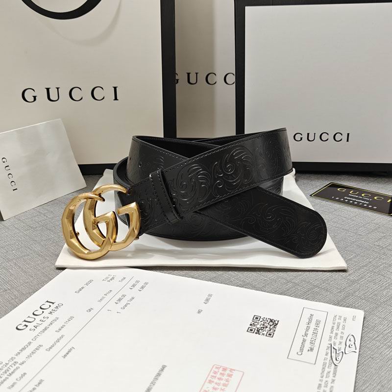 Gucci belt 38mmX90-125cm lb (35)