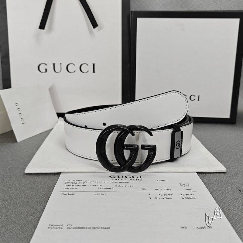 Gucci belt 38mmX90-125cm lb (6)