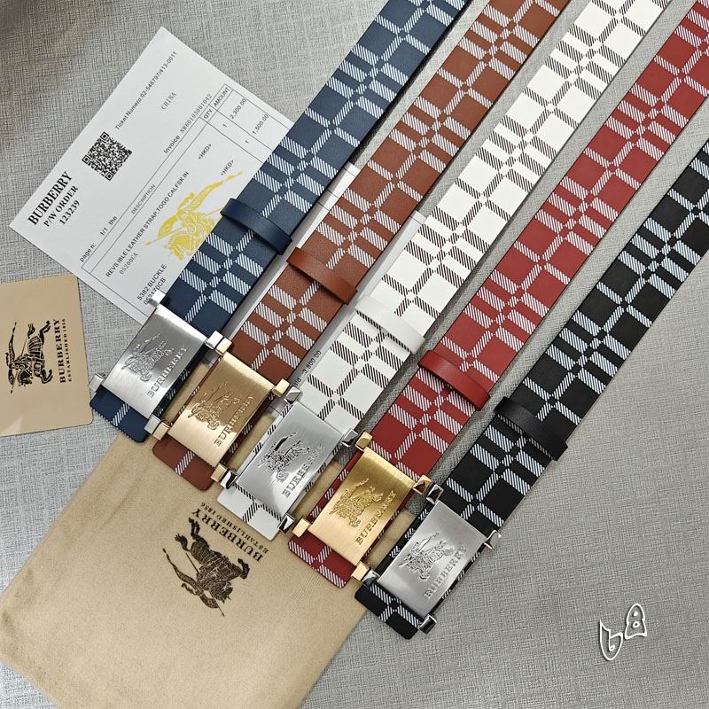 Burberry belt 38mmX90-125cm lb (33)