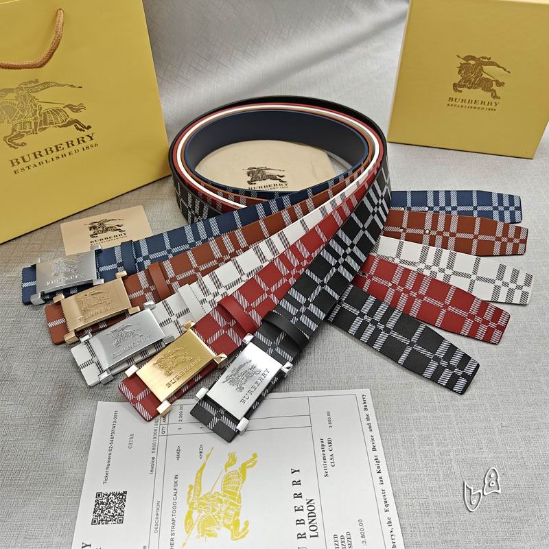 Burberry belt 38mmX90-125cm lb (34)