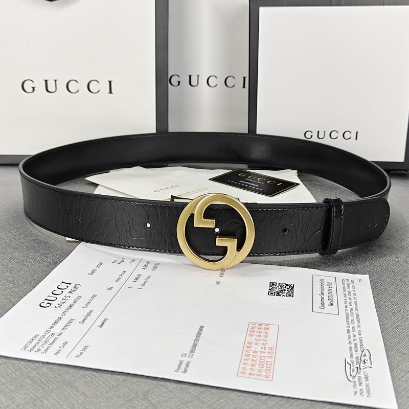 Gucci belt 38mmX90-125cm lb (1)