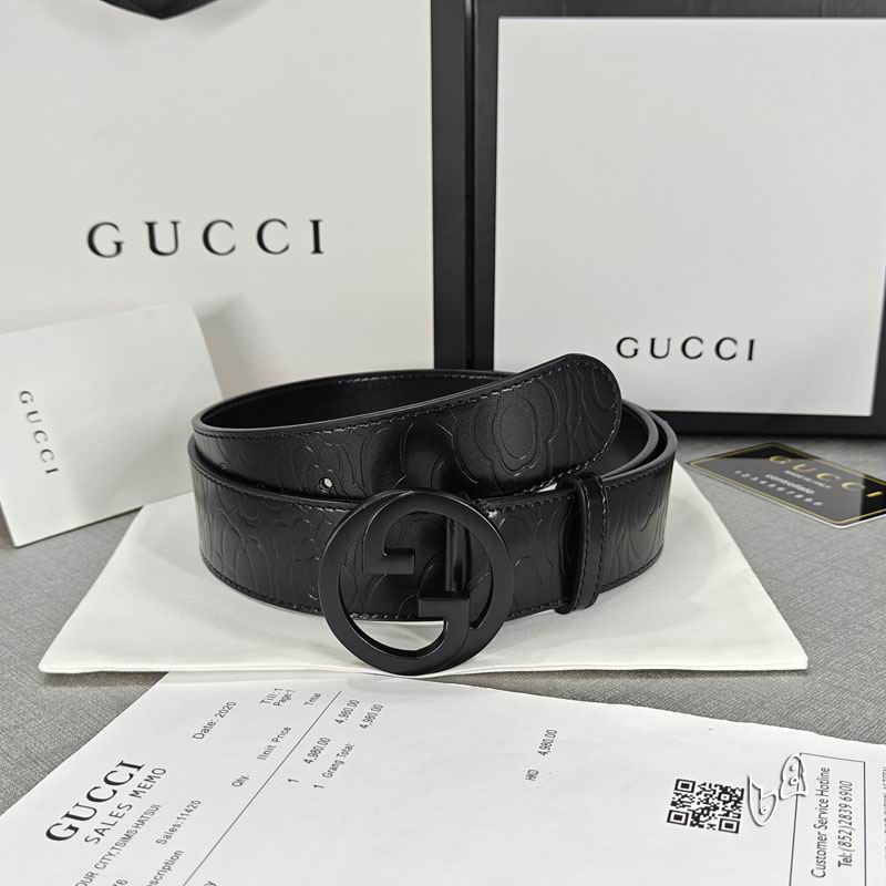 Gucci belt 38mmX90-125cm lb (15)