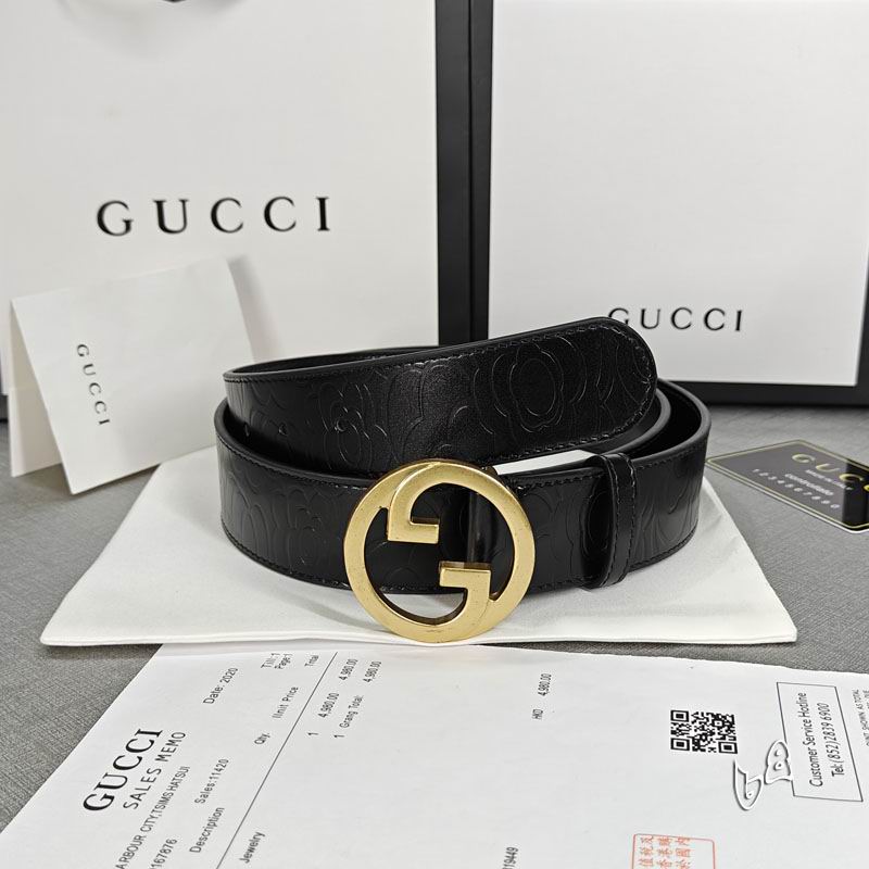 Gucci belt 38mmX90-125cm lb (3)