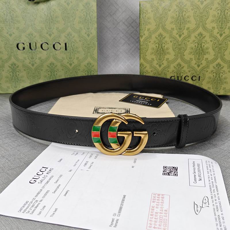 Gucci belt 38mmX90-125cm lb (1)