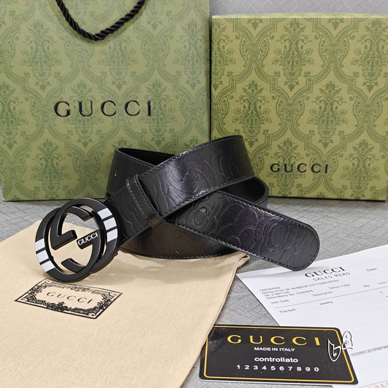 Gucci belt 38mmX90-125cm lb (25)