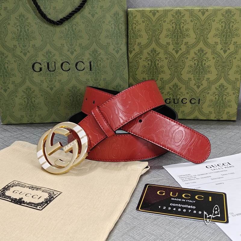 Gucci belt 38mmX90-125cm lb (28)