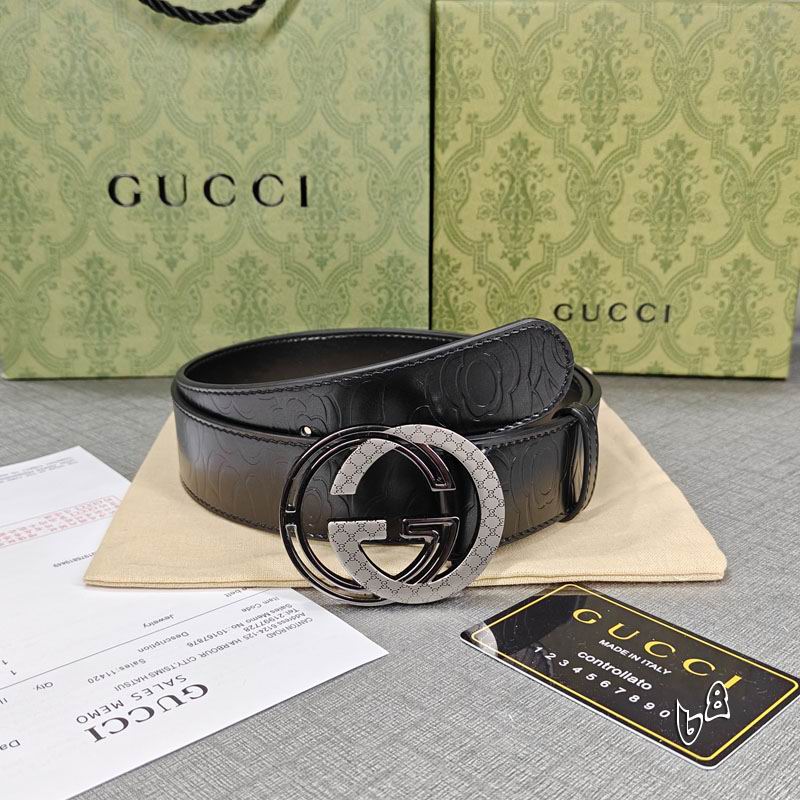 Gucci belt 38mmX90-125cm lb (29)