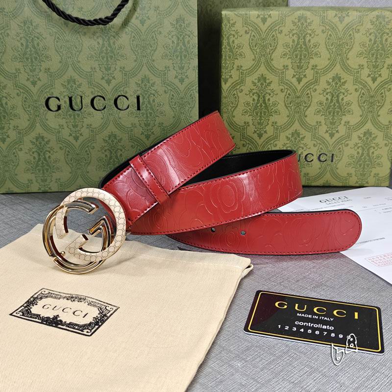 Gucci belt 38mmX90-125cm lb (31)
