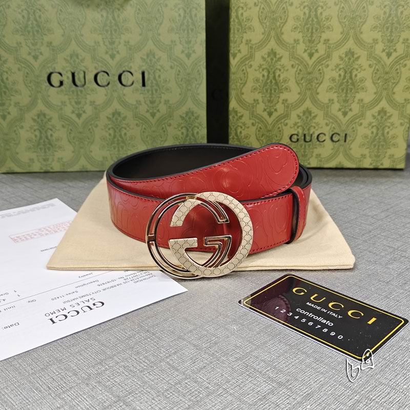 Gucci belt 38mmX90-125cm lb (32)