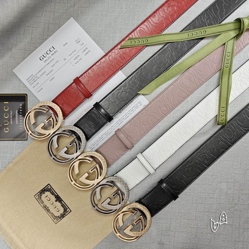 Gucci belt 38mmX90-125cm lb (33)