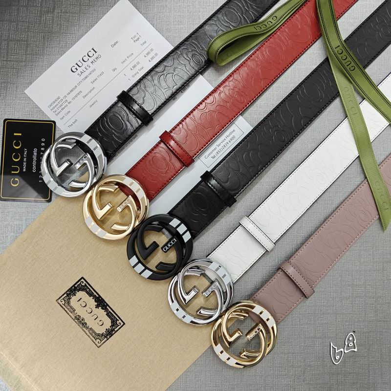 Gucci belt 38mmX90-125cm lb (33)