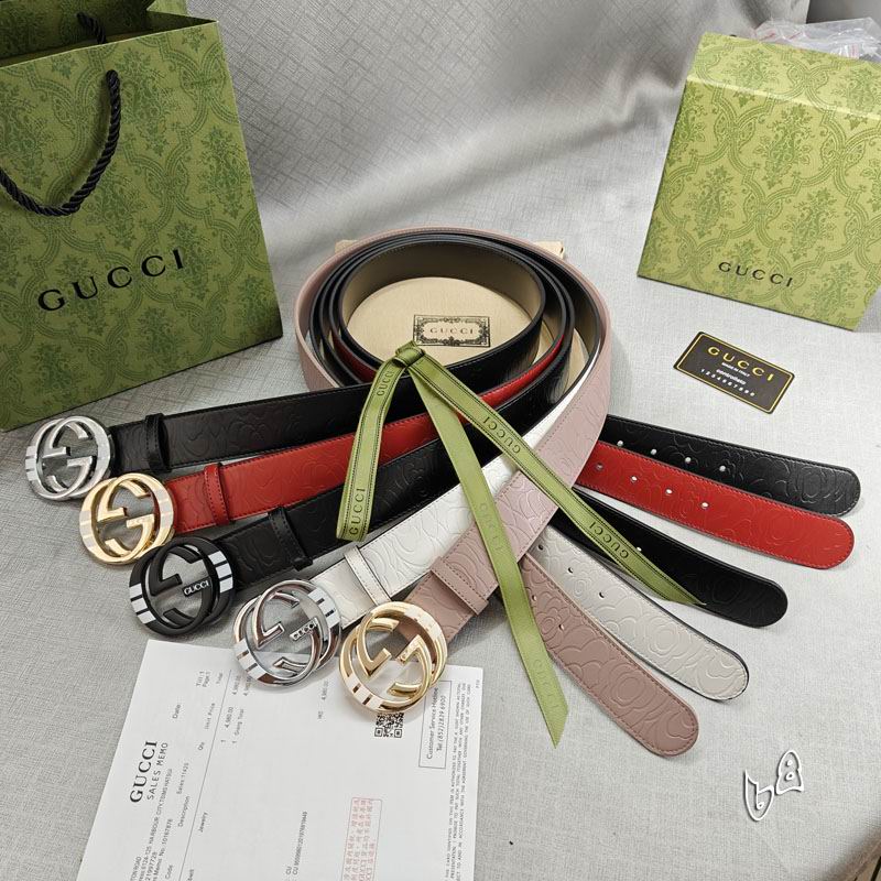 Gucci belt 38mmX90-125cm lb (34)