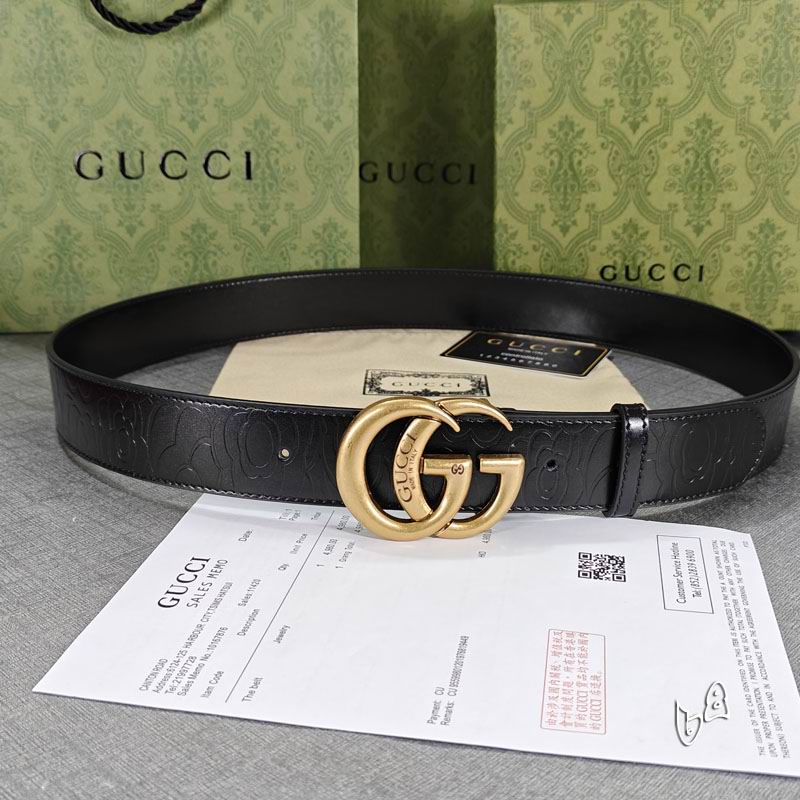 Gucci belt 38mmX90-125cm lb (35)