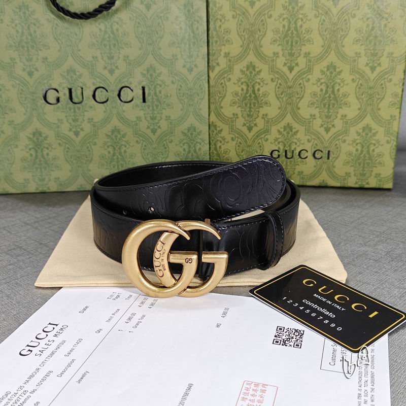 Gucci belt 38mmX90-125cm lb (37)