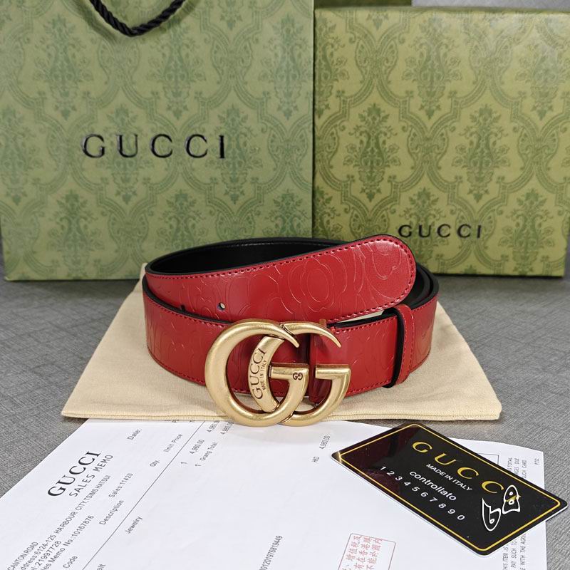 Gucci belt 38mmX90-125cm lb (40)